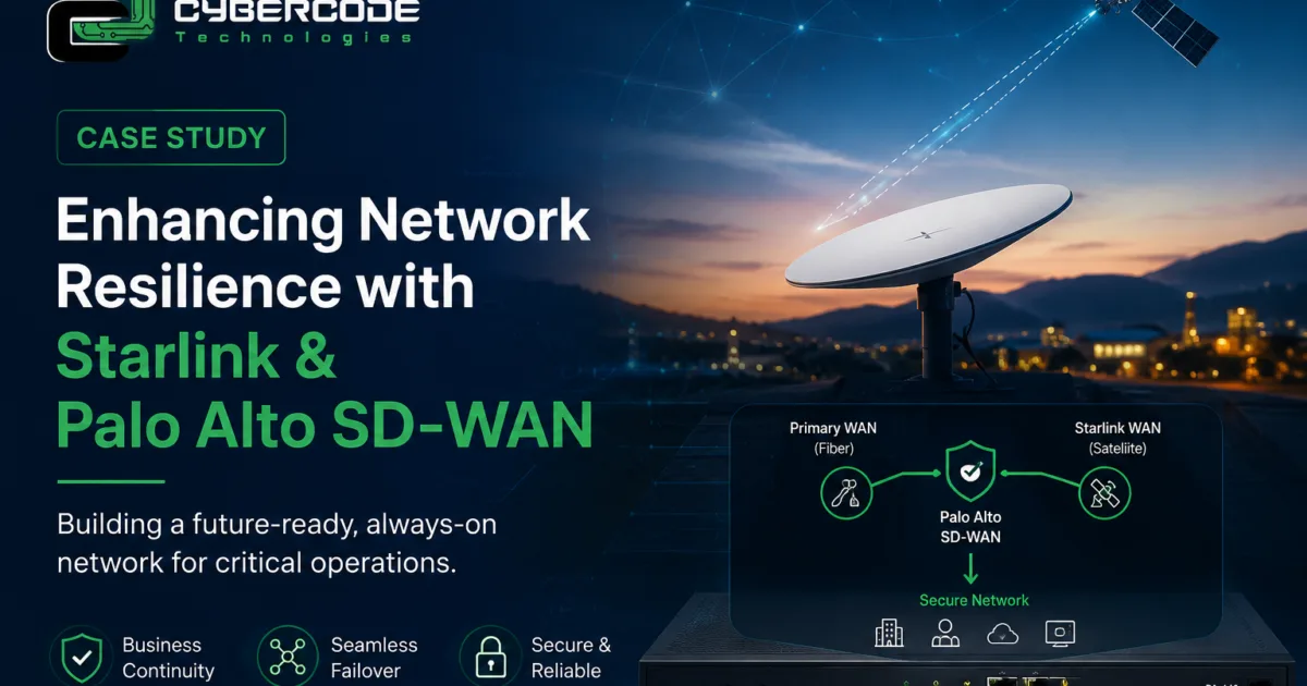 Case Study: Enhancing Network Resilience with Starlink & Palo Alto SD-WAN