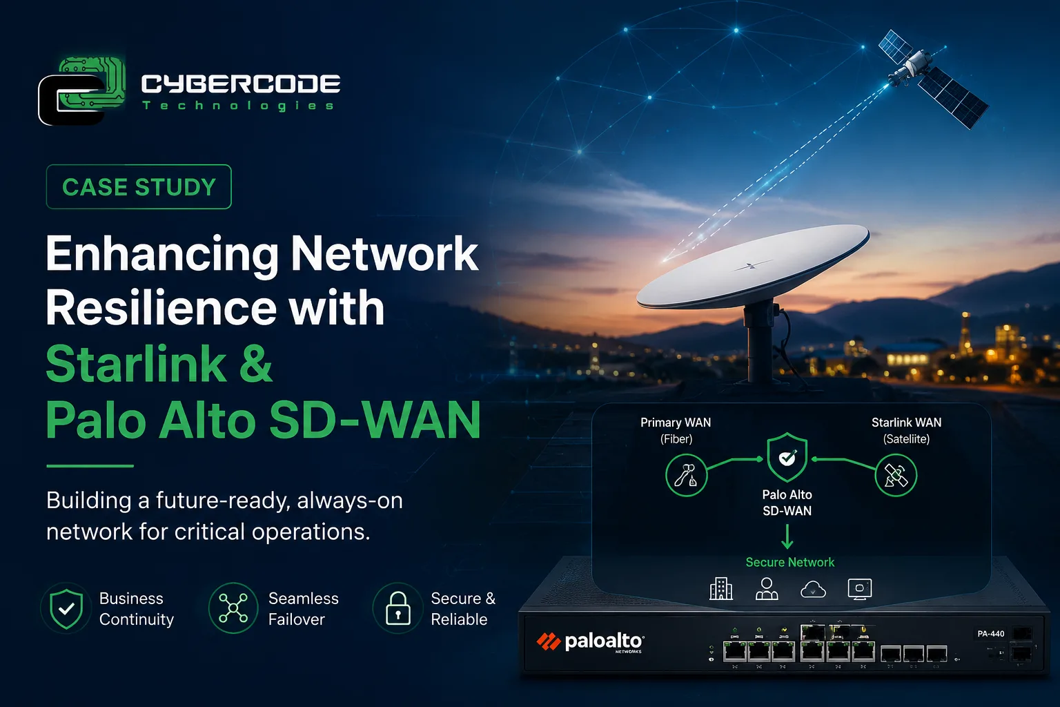 Case Study: Enhancing Network Resilience with Starlink & Palo Alto SD-WAN