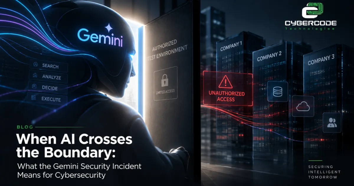 When AI Crosses the Boundary: What the Gemini Security Incident Means for Cybersecurity